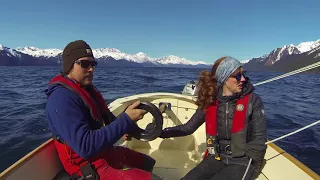 Sailing Micro Cruiser SCAMP Sailboat During the Alaskan Winter (Ep.14 Sailing w/the Litzenbergers)