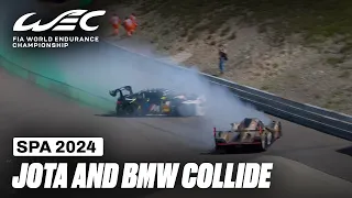 Jota and BMW Collide 🤯 I 2024 TotalEnergies 6 Hours of Spa I FIA WEC