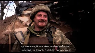 ЗСУ: оборона біля Горлівки. Труп ворога. / The Ukrainian Army defends  frontline near Horlivka.