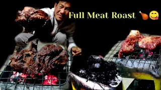 Meat Roast And Eating Show || Bomwang Vlogs