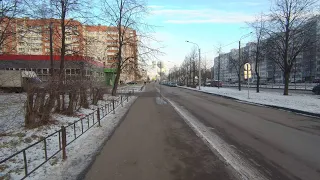 Улица Дыбенко.  От начала до конца. (+ ул. Ленинградская, Кудрово) Январь 2020
