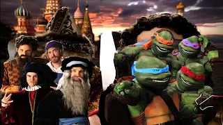 Artists vs TMNT but the instrumental is Alexander the Great vs Ivan the Terrible