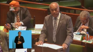 Fijian Minister for Youth & Sports Response to the 2017-2018 National Budget