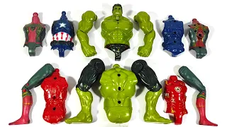 Assemble Toys Captain America vs ironman vs Spider-Man vs Hulk Smash Avengers Superhero Story