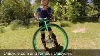 Nimbus Nightfox 36" Unicycle Mounts and MUni Ride!