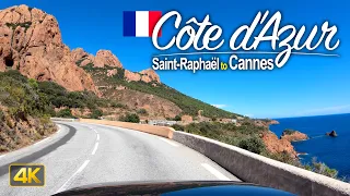 Driving the Côte d'Azur in France 🇫🇷 from Saint-Raphaël to Cannes