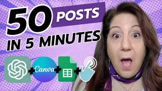 Using ChatGPT and Canva to Create 50 Social Media Posts in 5 minutes