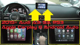 How to Install Apple Carplay & Android Auto in Audi A3, S3, RS3 8V 2015 to 2017