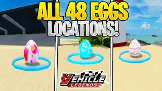 How To Get All 48 EGGS in Vehicle Legends Roblox! (Egg Hunt Locations 2024)