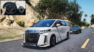 2020 Toyota Alphard Executive Lounge - GTA 5 with Steering Wheel - Logitech G29 Gameplay