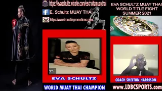 EVA SCHULTZ WORLD MUAY THAI CHAMPION JOINS THE COACH LIVE!