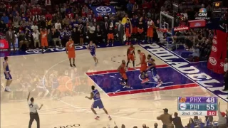 Nik Stauskas Crazy Three Suns vs Sixers  November 19, 2016