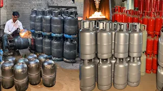 How High Quality LPG Gas Cylinder Manufacturing Process || Production of LPG Gas Cylinder in Factory