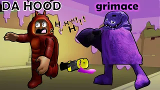 Being Grimace in Dahood! #roblox #robloxmemes #dahood #grimace #grimaceshake