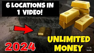 Red Dead Redemption 2 Unlimited Money Glitches 6 Locations in ONE VIDEO !! STORY MODE 2024 RDR2