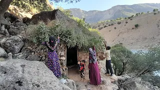 Nomads make a Roof for their Hut and it turns out so Beautiful: Nomads in Iranian Mountains