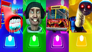 Thomas Train EXE 🆚 Skibidi Toilet 🆚 Bus Eater 🆚 Extra Slide - Tiles Hop EDM Rush