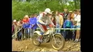 1988 Celebration of Thierry Michaud winning the World Motorcycle championship