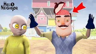 WE REMOVED THE CRAZY NEIGHBOR'S BRAIN 😁 Hello Neighbor Mod