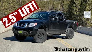 NISSAN FRONTIER LIFTED!! What 2.5" Can Do For Your Truck!