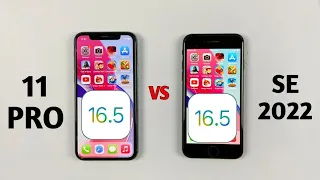 iPhone SE 2022 Vs iPhone 11 Pro - iOS 16.5 SPEED TEST in 2023