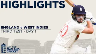 Day 1 Highlights | Buttler And Pope Impress With 100+ Partnership! | England v West Indies 3rd Test