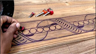 Amazing wood carving designs with router machine bits.