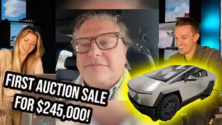 He just sold a Tesla Cybertruck at  auction for $245,000 (world’s first) and already bought 2 more!