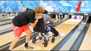 Bowling In Wheelchair Prank!