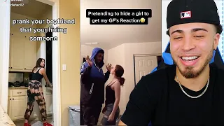 'Pretend Like You're Hiding Someone In The Room' Prank Tiktok | REACTION