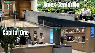 Denver International Airport | American Express Centurion Lounge VS Capital One Lounge Comparison!