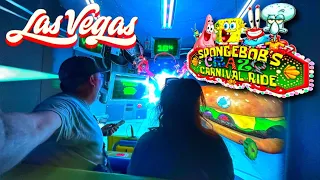 NEW LAS VEGAS SPONGEBOB’S CARNIVAL RIDE AT CIRCUS CIRCUS! + Slots-A-Fun, Midway Games Tour & MORE!