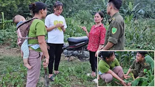 Suddenly the girl appeared again and the policeman's unexpected proposal