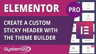 Elementor Create A Custom Sticky Header With The Theme Builder 👈