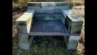 DIY - How To Build a Homemade BBQ Pit | Backyard Concrete Block Grill | Easy