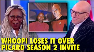 Whoopi Goldberg Loses It When Invited to Picard Season 2 by Patrick Stewart