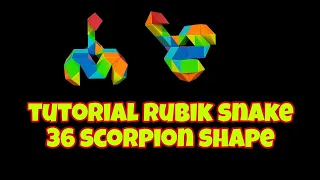 Rubik's snake 36 scorpion shape