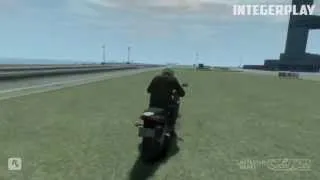 Мега-прыжок на мотоцикле в GTA IV / Mega Bike Stunt Jump on Bike