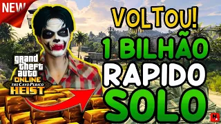 1 Bilhão Rápido SOLO 🤑 MELHOR GLITCH DE DINHEIRO GTA 5 ONLINE🤑CAYO PERICO SOLO 🤑GTA V MONEY GLITCH|