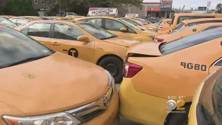 Abandoned Taxis Illegally Parked In Queens Neighborhood