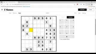 Hard Sudoku New York Times June 15