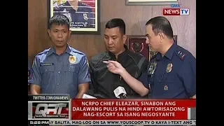 QRT: NCRPO Chief Eleazar, sinabon ang 2 pulis na hindi awtorisadong nag-escort sa isang negosyante