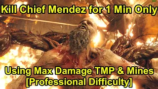 Beat Chief Mendez within 1 minute using upgraded TMP & Mines - RE4 Remake [Professional]