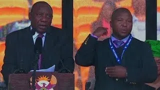 Was the Mandela memorial sign language interpreter fake?