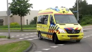 **300e filmpje** A1 Ambulance 15-145 aanrijding met letsel Koraalrood Zoetermeer