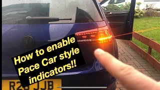 Pace Car/Urban Joke Indicators - OBDeleven Pro Coding - Volkswagen Golf R