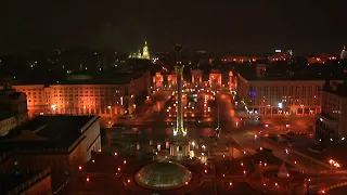 View of Maidan square in Kyiv