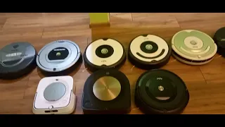 (400 sub special) 11 robots in 1 room ROOMBA and  BRAAVA party
