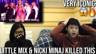 SIBLINGS React to Little Mix & Nicki Minaj Woman Like Me / Good form MTV EMA Performance