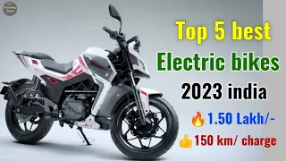 Top 5 best electric bikes 2023 india Onroad Price Specs driving range features details Hindi.